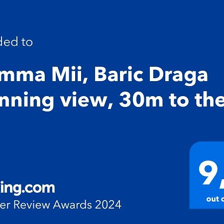 Ferienwohnung Mamma Mii, Baric Draga Stunning View, 30M To The Sea Exterior foto